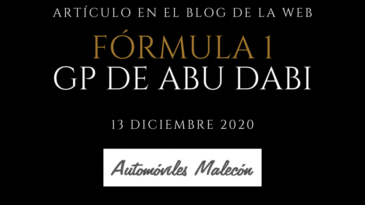 Formula 1 artículo DICIEMBRE 2020 Grupo Automocion ST