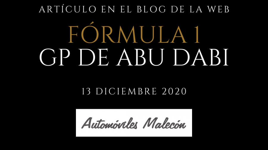 Formula 1 artículo DICIEMBRE 2020 Grupo Automocion ST
